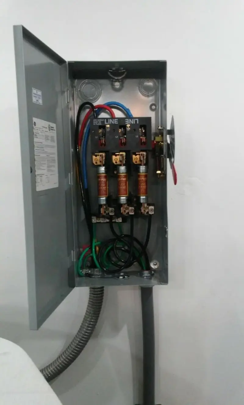 Three-phase disconnect switch installed for Electrical Wiring & Rewiring in Delafield